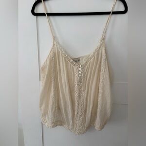 American Eagle camisole off white side Large